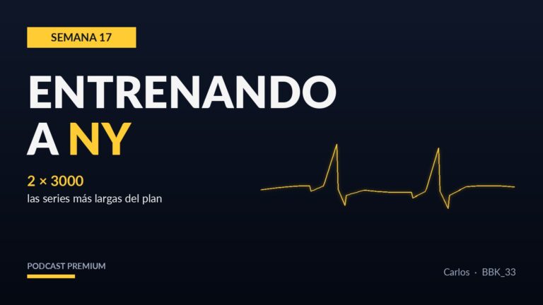 Semana 17: 2×3000, las series más largas del plan
