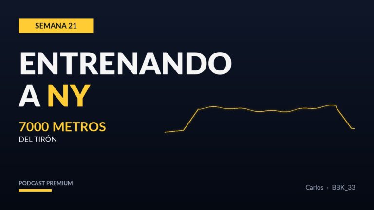 Semana 21: 7000 metros del tirón