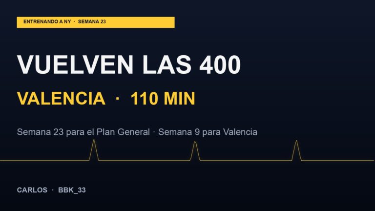Semana 23: Vuelven las 400 y Valencia alcanza los 110 minutos